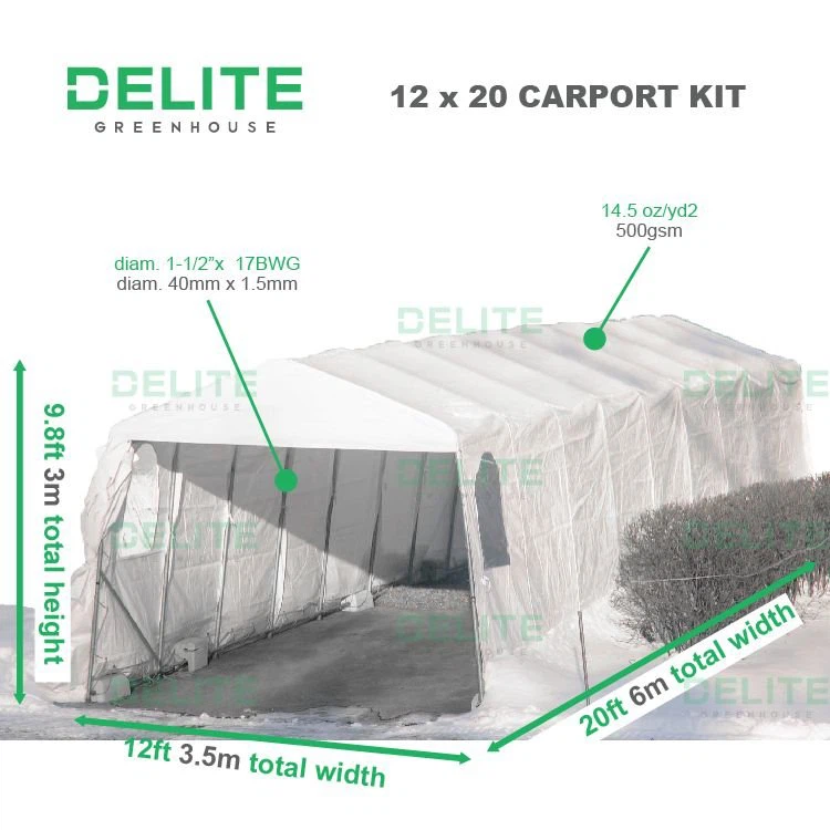 12x20 Portable Garage for Winter