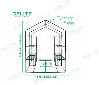 Qalqib chiquvchi issiqxonada yuring Kichkina yoqimli issiqxona